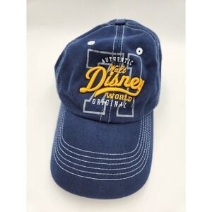 Disney Parks Walt Disney World Adult Size Cap Velcro Strap 100%‎ Cotton
